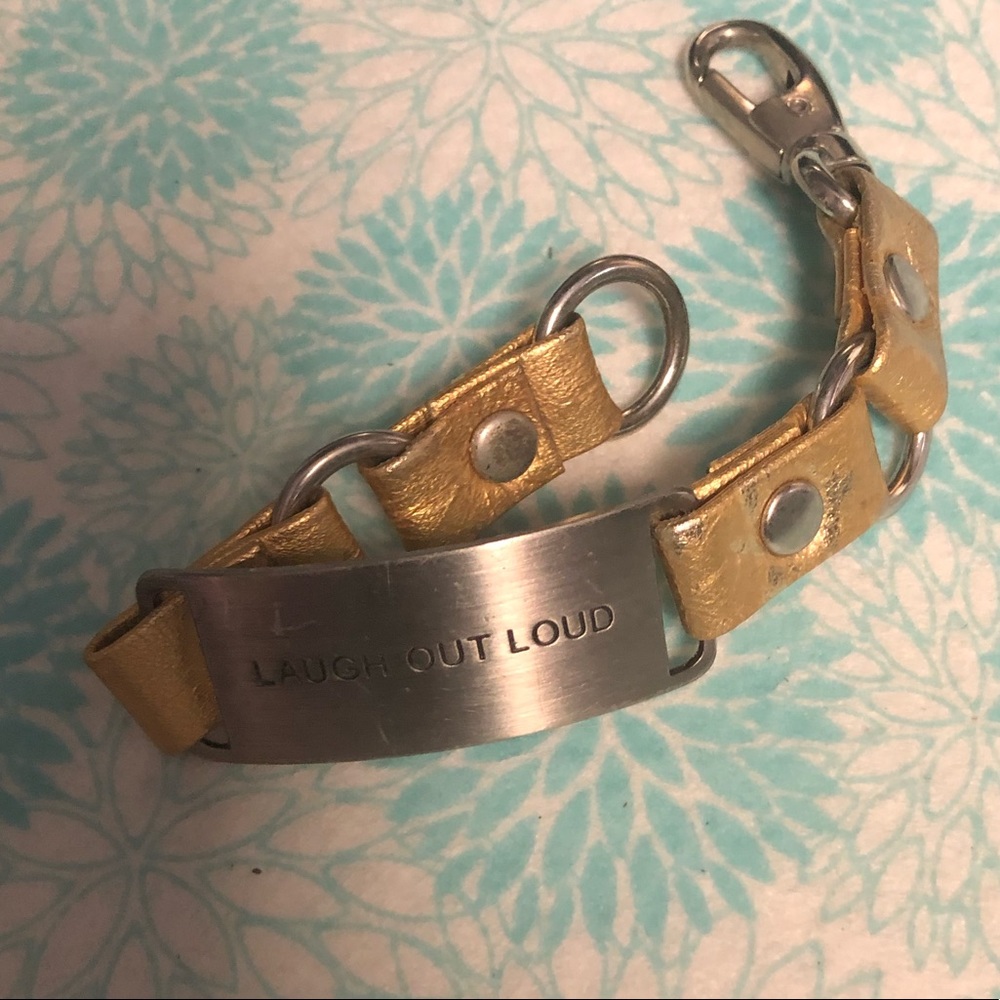 Cynthia H Designs “LOL” Leather Bracelet- 487